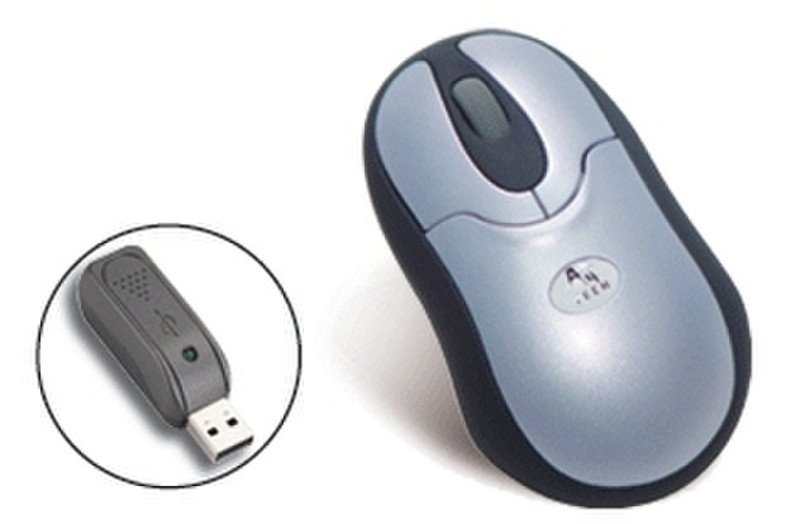 A4Tech Notebook Wireless Optical Mouse RF Wireless Optical 800DPI Blue mice