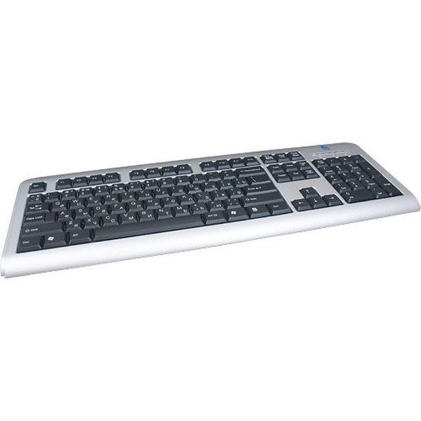 A4Tech Keyboard X-Slim Wather Proof PS/2 QWERTY Englisch Schwarz, Silber Tastatur