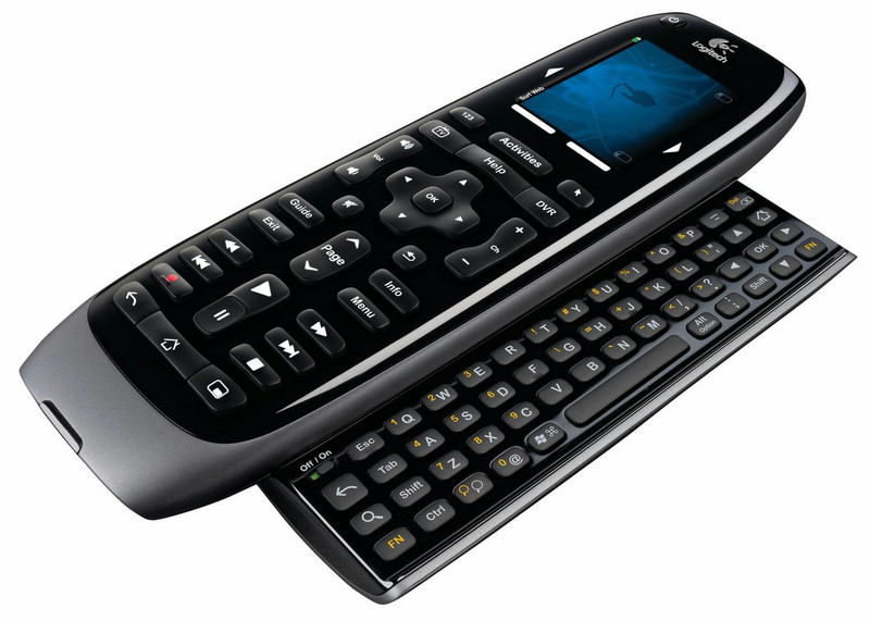 Logitech Harmony 800 QWERTY Беспроводной RF Сенсорный экран / Нажимные кнопки Черный пульт дистанционного управления