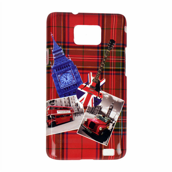 Altadif Galaxy S2 UK Ecossais Cover case Rot