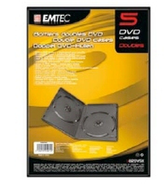 Emtec DVD Cases 5discs Black
