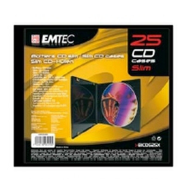 Emtec CD Cases 25Disks Schwarz