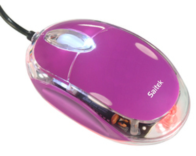 Saitek Notebook Optical Mouse Violett USB Optisch 800DPI Maus