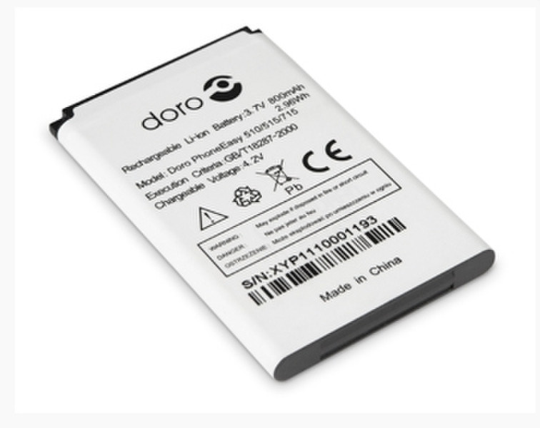 Doro Battery for 510/515/715 Lithium-Ion 800mAh 3.7V Wiederaufladbare Batterie
