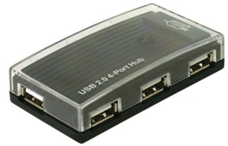 DeLOCK HUB USB 2.0 external 4 port 480Мбит/с хаб-разветвитель