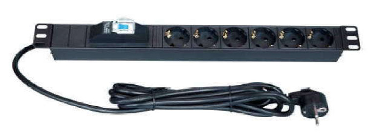 Estap M446AL 6AC outlet(s) 3m Schwarz Verlängerungskabel