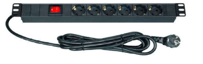 Estap M446STD 6AC outlet(s) 3m Schwarz Verlängerungskabel