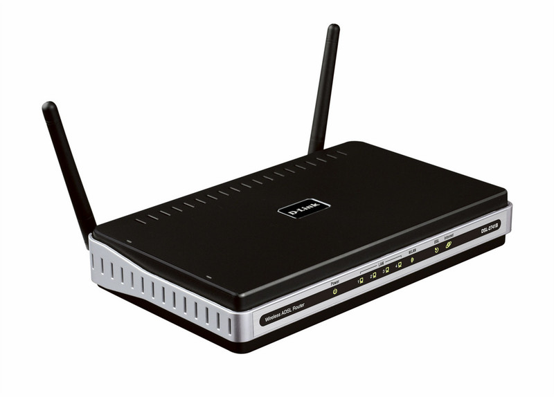 D-Link DSL-2741B Черный wireless router