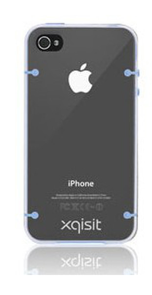 Xqisit iPhone 4 iPlate Style Blau, Grau