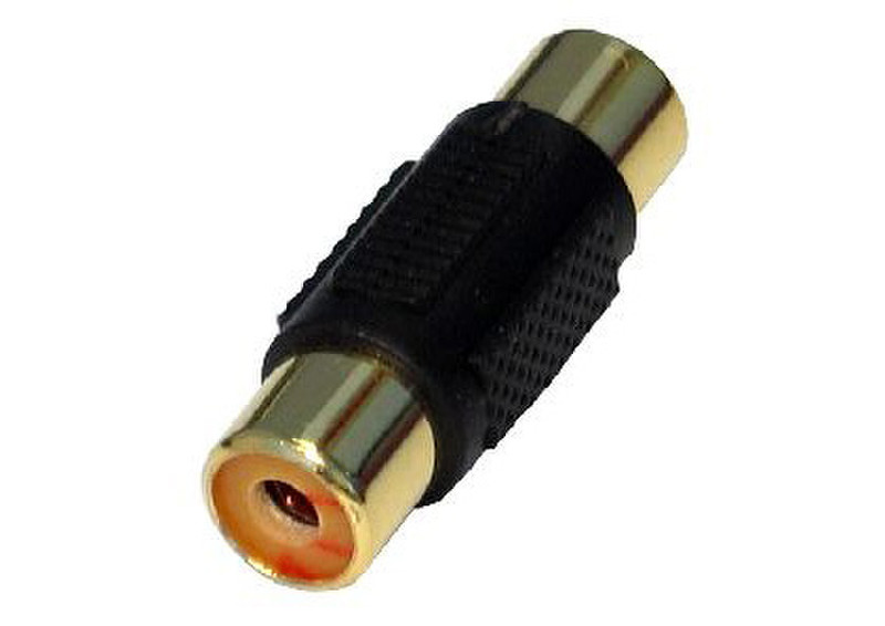 Cables Direct Single Female RCA Coupler Cable combiner Schwarz