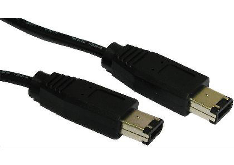 Cables Direct 3m, firewire 6 Pin 3м 6-p 6-p Черный FireWire кабель