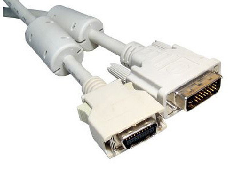 Cables Direct DVI-D/LCD 20, 2m 2m DVI-D White video cable adapter