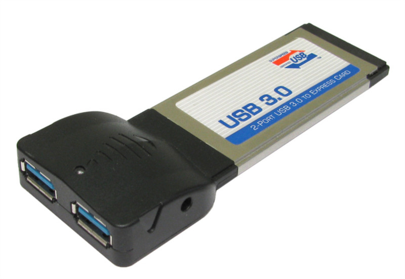 Cables Direct 2 Port USB 3.0 Express Card 34mm USB 3.0 Schnittstellenkarte/Adapter