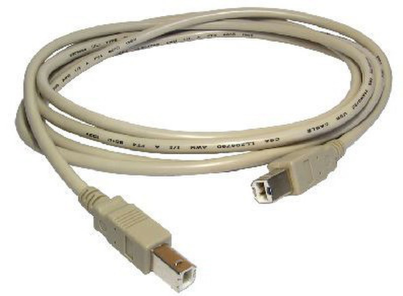 Cables Direct USB 1.1 B - B 2м USB B USB B Бежевый