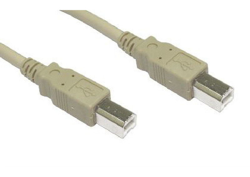 Cables Direct USB 1.1 Data Cable 2м USB B USB B Бежевый
