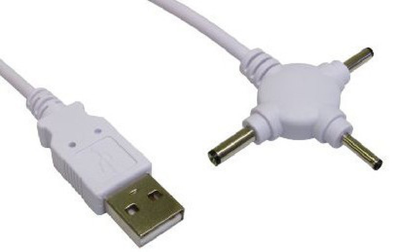 Cables Direct 1.5m USB 2 Power Adaptor Для помещений Белый