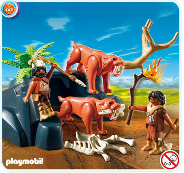 Playmobil Saber-Toothed Cat with Cavemen