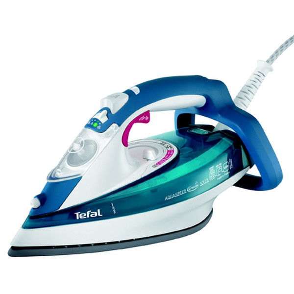 Tefal FV5375 Dampfbügeleisen 2400W Blau, Weiß Bügeleisen