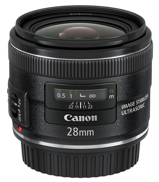 Canon EF 28mm f/2.8 IS USM SLR Wide lens Черный