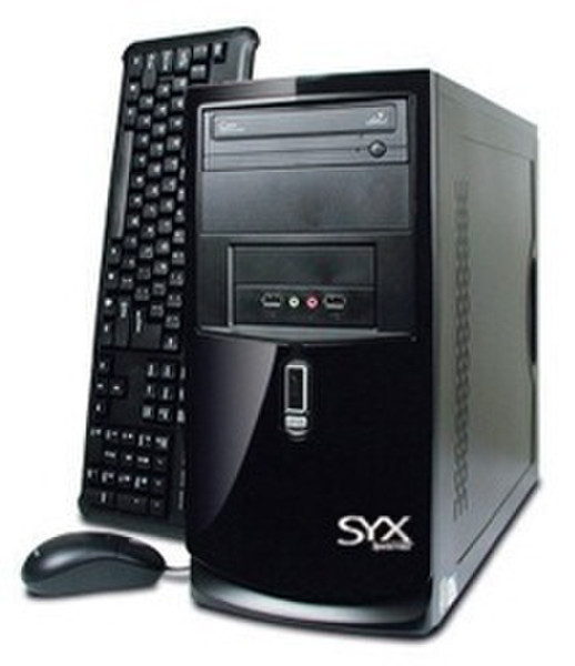 Systemax SYX A55 NOS 1.9GHz A4-3300 Micro Tower Schwarz