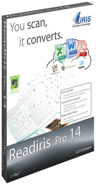 I.R.I.S. Readiris Pro 14 Mac, ESD, >1000u