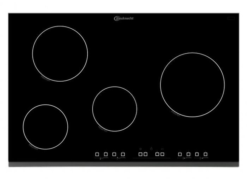 Bauknecht ETI 6740 IN/1 built-in Electric Black,Stainless steel hob