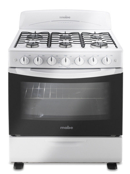 Mabe EM7653 Freestanding Gas, electric induction White cooker