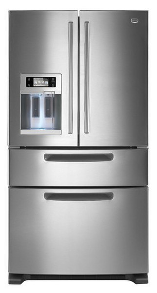 Maytag MFX2571XEM freestanding Silver side-by-side refrigerator