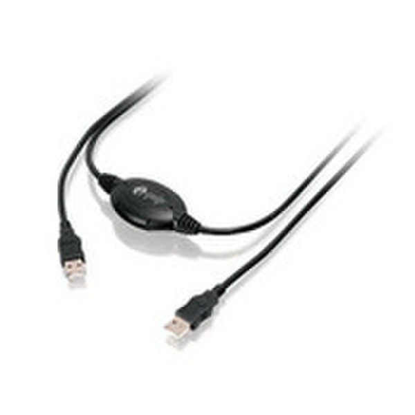 Equip USB 2.0 Data Transfer Cable 2м USB A USB A Черный кабель USB