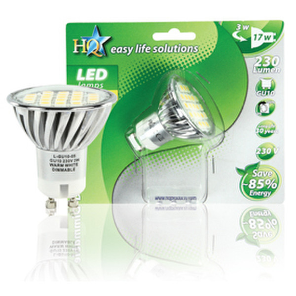HQ L-GU10-05 3W GU10 A Warm white energy-saving lamp
