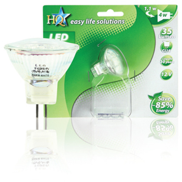 HQ L-GU4-01 1.1Вт GU4 Теплый белый energy-saving lamp