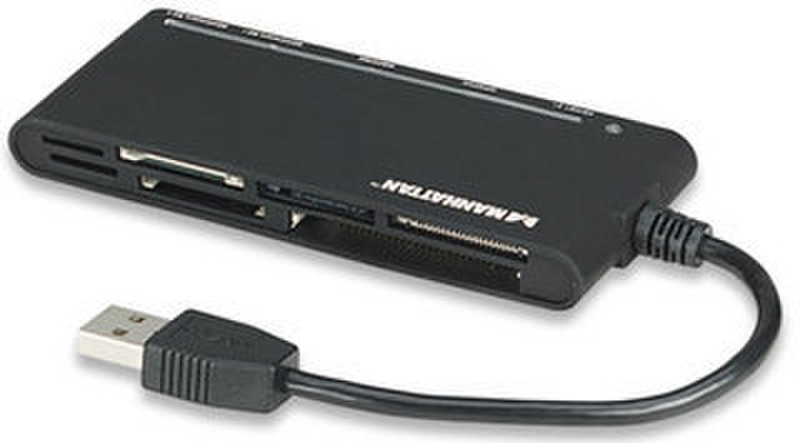 Manhattan 101653 USB 3.0 Черный устройство для чтения карт флэш-памяти