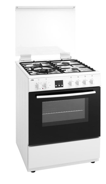 ETNA EFG689VWIT Freestanding Gas hob White cooker