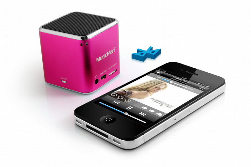 Technaxx Mini Musicman Wireless Soundstation BT-X2 Моно Стандартный Розовый