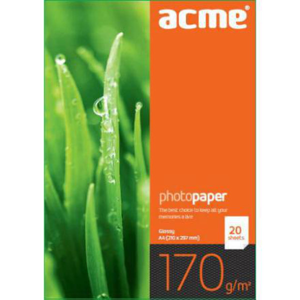 Acme United 170 g/m2, glossy Gloss фотобумага