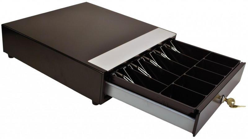 M-S Cash Drawer HP-123N-B Steel Black cash box tray