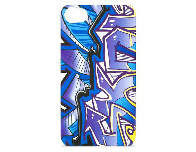 Skullcandy iPhone4/4S Snap-on Soft Touch Case TAG ART Cover case Schwarz, Blau, Weiß