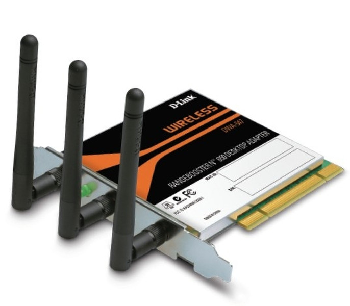 D-Link RangeBooster N 650 Draft-11n PCI/Desktop Adapter 300Мбит/с сетевая карта