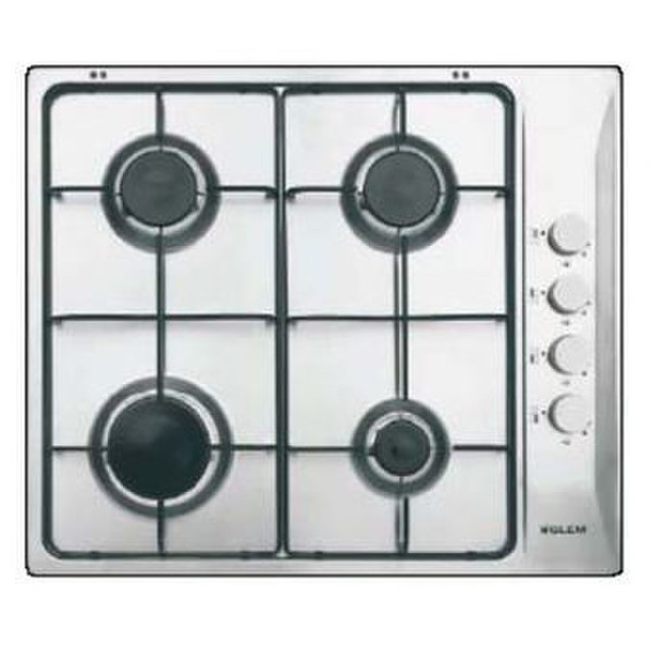 Glem GTL64IX built-in Gas Stainless steel