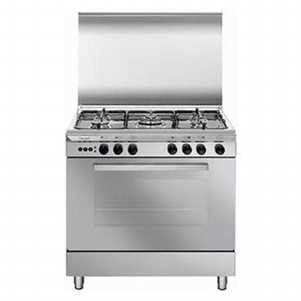 Glem Unica U86GIF2 Freistehend Gas hob Edelstahl