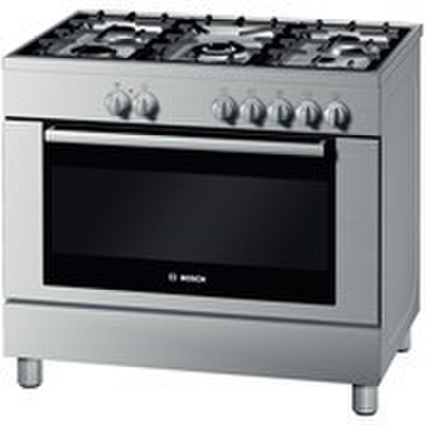 Bosch HSB775055N Отдельностоящий Gas hob B Нержавеющая сталь кухонная плита