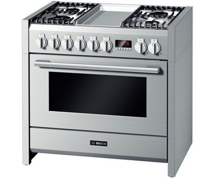 Bosch HSB785055N Freestanding Combi hob B Stainless steel cooker