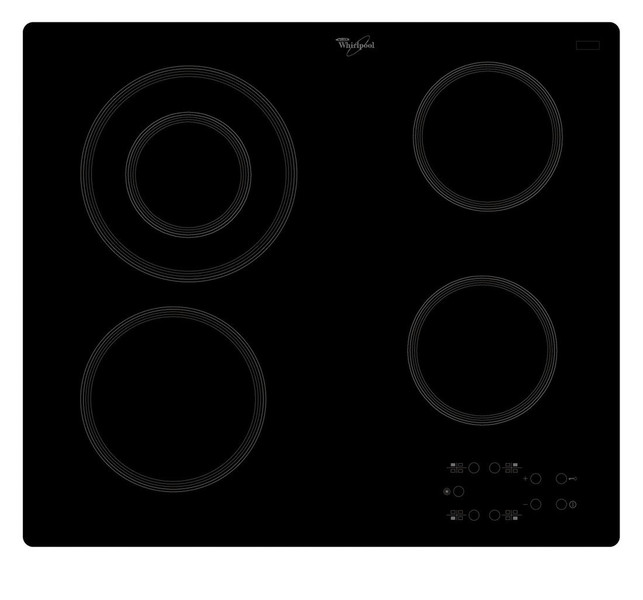 Whirlpool AKT 813 NE Eingebaut Ceramic hob Schwarz