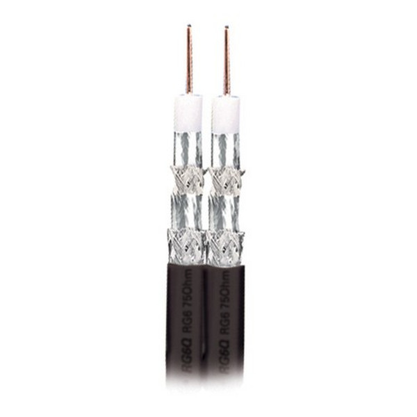 Monster Cable 103416-00 76.2m Black coaxial cable