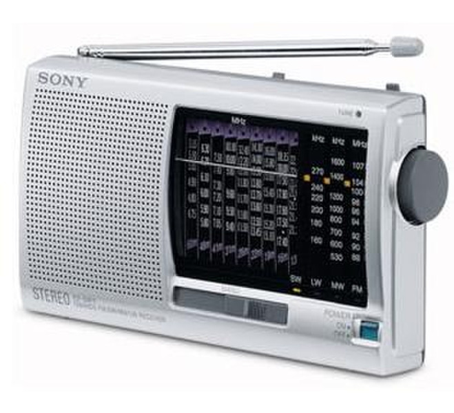 Sony ICF-SW11 Silver Аналоговый Cеребряный радиоприемник