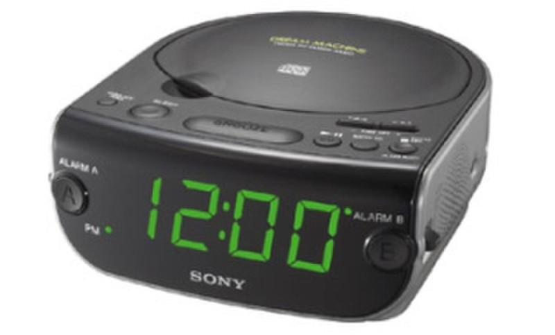 Sony ICF-CD814 Часы Аналоговый Черный радиоприемник