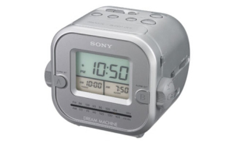 Sony ICF-C180 Часы Аналоговый Cеребряный радиоприемник