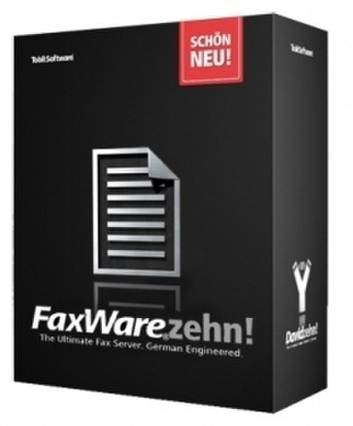 Tobit UpDate on FaxWare.zehn! 50 Desktop CALs/1 Port