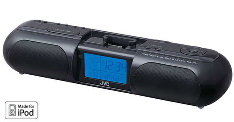 JVC RA-P11B Portable Audio System Mini-Set 4W Schwarz