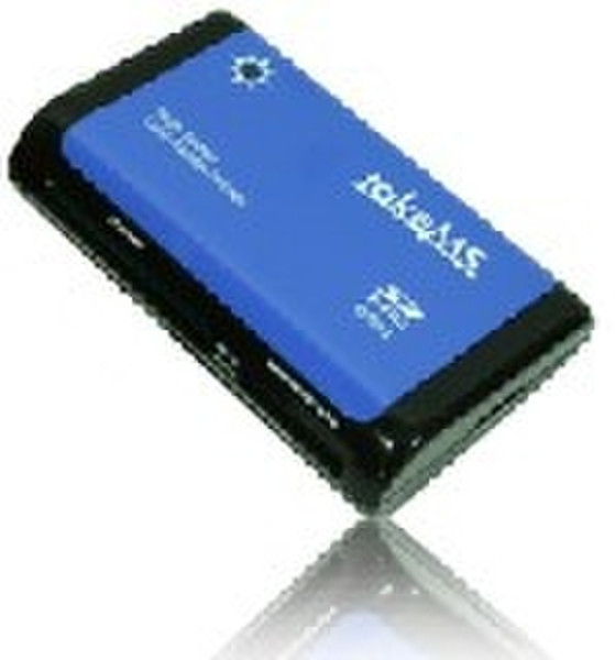 takeMS 64in1 SDHC Cardreader blue Blau Kartenleser